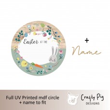Printed Circle - Easter at the -Ditsy Floral Easter