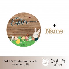 Printed Circle - Happy Easter - Meadow Design Easter