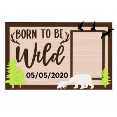 3mm mdf Born To Be Wild Frame Photo Frames