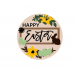 3mm mdf Happy Easter Circular Plaque with Frame Easter
