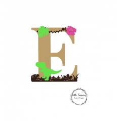 4MM MDF Multi-layered T-Rex Letter Animal Shapes