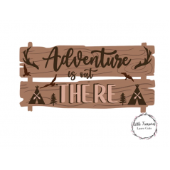 3mm mdf Adventure is out There Sign Post Layered Designs