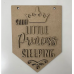 3mm mdf Shh Princess/Prince Sleeping Flags Personalised Name Plaques