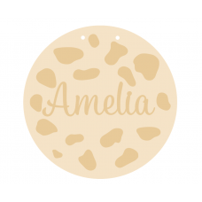 3mm mdf Spotty Dalmatian Plaque Personalised Name Plaques