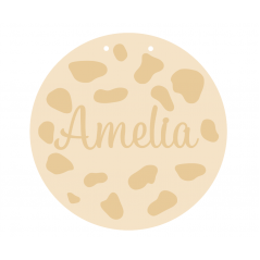 3mm mdf Spotty Dalmatian Plaque Personalised Name Plaques