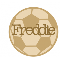3mm + 3mm Layered Football with Name 