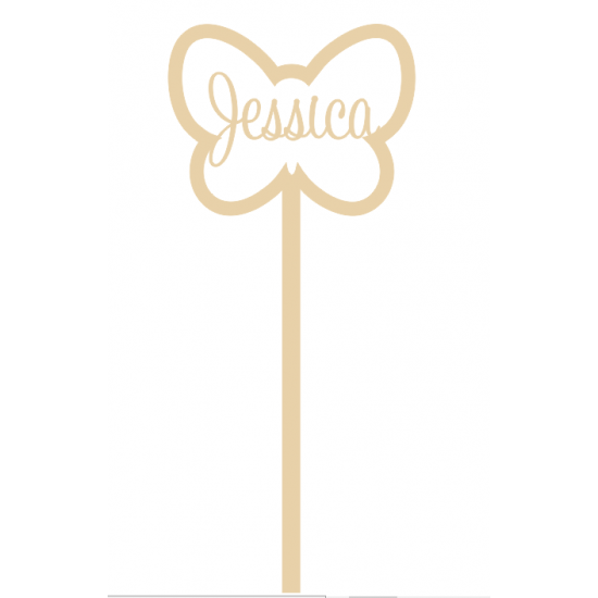 4mm mdf Personalised Butterfly Wand Fairy Doors and Fairy Shapes