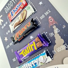 Personalised A3 Spaceman Chocolate Board Fathers Day