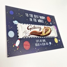 Personalised A5 To the Best Name In The Whole Galaxy or Milky Way Chocolate Board Mother's Day