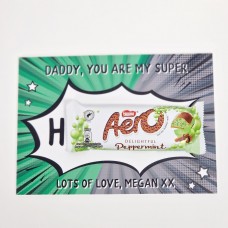 Personalised A5 Name You Are My Super Hero Chocolate Board Mother's Day