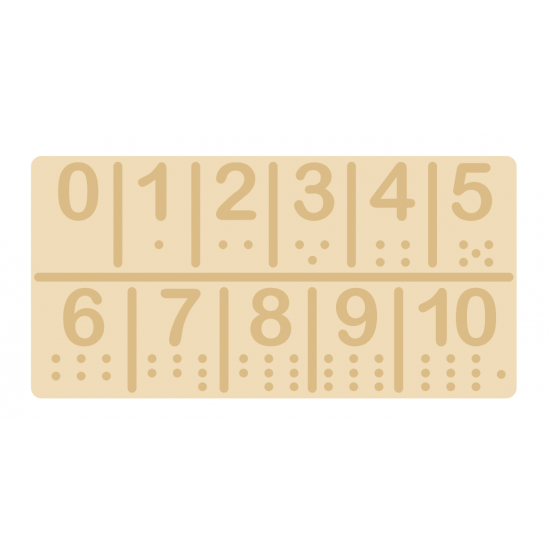 18mm mdf Number Tracing Board 18mm MDF Letters and Numbers