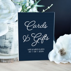 A5 Foamboard Muted Matt - Cards & Gifts Sign Printed Wedding Table Plans and Signs