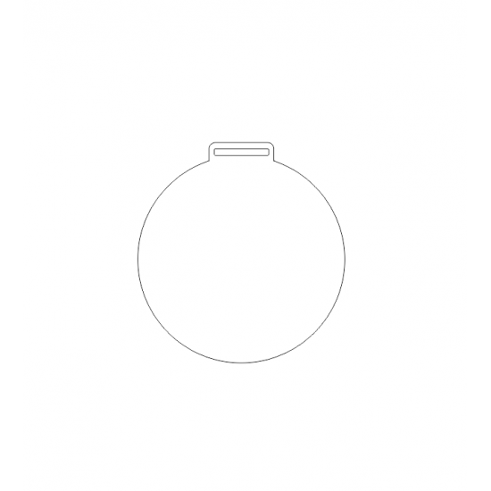 10cm wide Acrylic Medal (Pack of 10) Basic Shapes