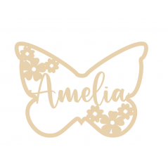 4mm mdf Personalised Floral Butterfly Animal Shapes