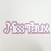 Pink and White Acrylic Barbie Style Layered Name Joined Words and Names to Order