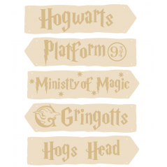 3mm mdf HP Signposts (5 signs) Christmas Crafting