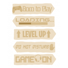 3mm mdf Gaming Signposts (5 signs) Layered Designs
