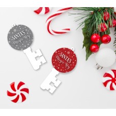 3mm Printed Santa's Magic Key Keys and Keyrings