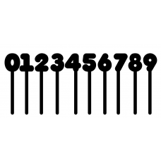 3mm Acrylic Cake Topper Numbers Cake Toppers