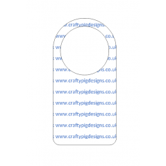 13cm Acrylic Bottle Tag (Pack of 5) Basic Shapes