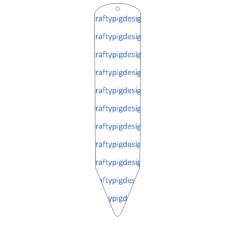 3mm White Cast Perspex Pencil Bookmark (pack of 5) Acrylic Keyrings / Tags