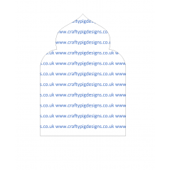 A5 Rectangle Acrylic Sheet (210mm x 148mm) Pointed Arch Basic Shapes
