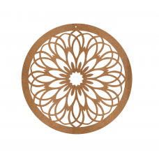 3mm mdf Mandala Circle Style 1 Circular / Round Plaques