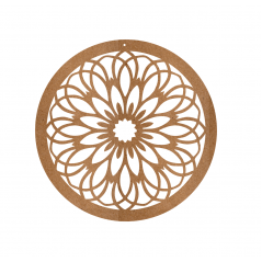 3mm mdf Mandala Circle Style 1 Circular / Round Plaques
