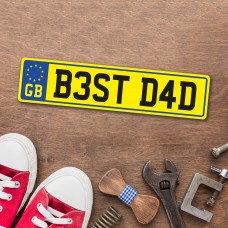 Father's Day Number Plate Signs Fathers Day