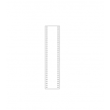 3mm White Cast Perspex Film Strip (pack of 5) Acrylic Keyrings / Tags