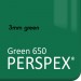 3mm Primary Green 650 Acrylic (+£0.50)