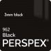 3mm Black 962 Acrylic (+£0.04)