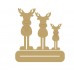 4mm MDF Family Reindeer - Mr and Mrs with one child - Freestanding Christmas Shapes