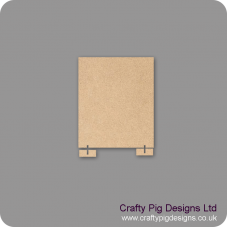 3mm mdf 150mm x 180mm Size Blank Plaque With Feet To Stand Basic Plaque Shapes