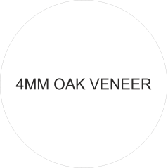 4mm Hanging Oak Veneer Circle Plaque Basic Plaque Shapes