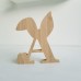 18mm OAK VENEER Freestanding Bunny Letters - Capitals Easter