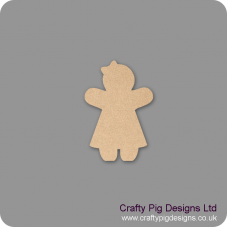 3mm MDF Gingerbread Girl shape (Pack of 5) Christmas Shapes