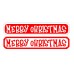 18mm Merry Christmas Street Sign (Funky Font) 18mm MDF Signs & Quotes