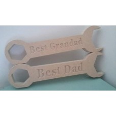 18mm  Engraved Spanner (choice of engraving) Fathers Day