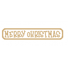 4mm Merry Christmas Street Sign (Funky Font) (hanging version) Christmas Family Tree Kits