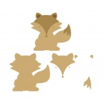 18mm MDF Animal Shapes 3D and Engraved