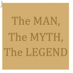 18mm Engraved Plaque the Man, The Myth, The Legend Fathers Day