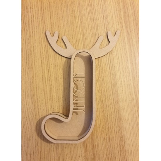 18mm Layered Fillable Antler Letter with name Easter
