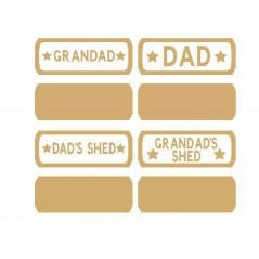 4mm Father's Day Street Sign Quotes & Phrases
