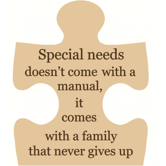 18mm Engraved Jigsaw - Special Needs - doesn't come with a manual 18mm MDF Engraved Craft Shapes