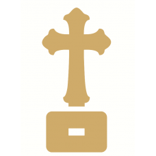18mm MDF Holy Communion Cross with Stand 