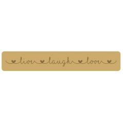 18mm Engraved Live Laugh Love Block 18mm MDF Signs & Quotes