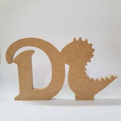 18mm Freestanding Dinosaur and Letter 18mm MDF Craft Shapes