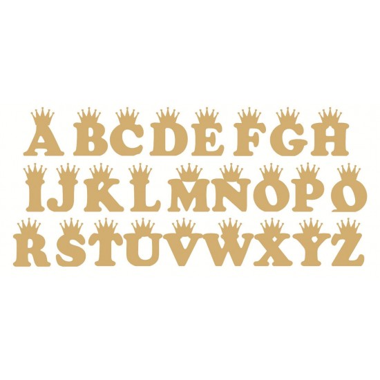 3mm mdf Crown Letters (Cooper Font) 3, 4 and 6mm Letters & Numbers