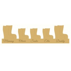 18mm  Engraved Wellington Boot Family Christmas Shapes